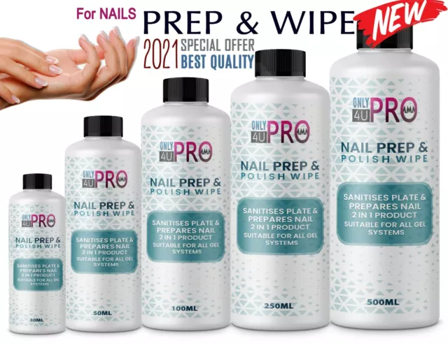 2021 Nail PREP & WIP Solution Gel Polish Cleanser Residue Remover PERFECT FINISH