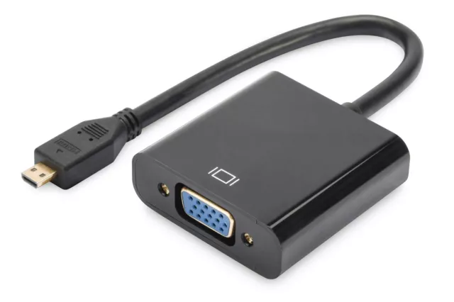 Digitus 70460 Micro HDMI to VGA Converter Full HD - Micro HDMI to VG (US IMPORT)