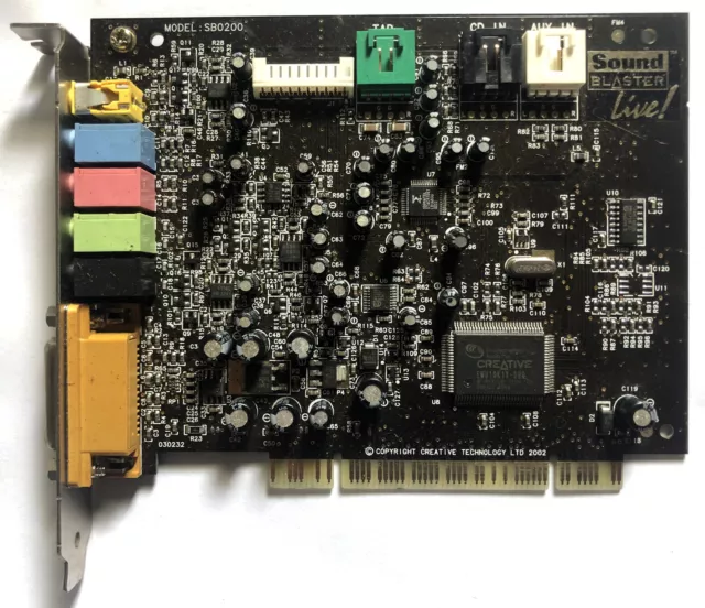 Creative Sound Blaster Live! Model: SB0200 PCI Card Dell P/N: 00R533