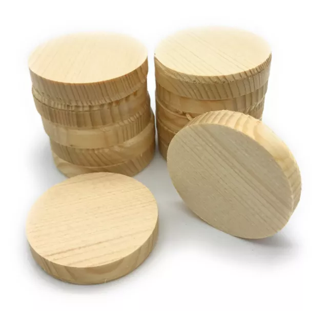 Querholzplättchen Fichte 50 mm Durchmesser Konusplättchen 12 stk. Holzplättchen