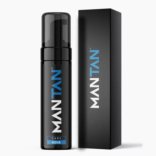 MANTAN™ DARK Self Tan For Men | Fake Tanning Bronzing Mousse Foam | MAN TAN