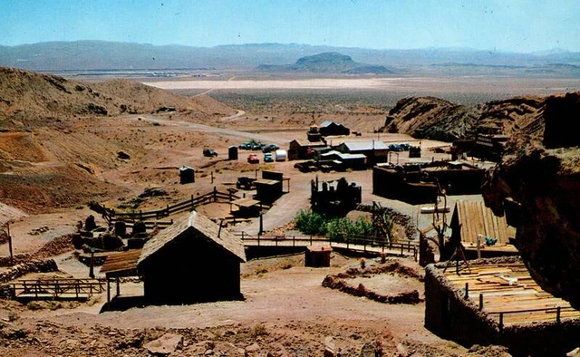 Bird's Eye View Ghost Town Calico,CA San Bernardino County California Vintage