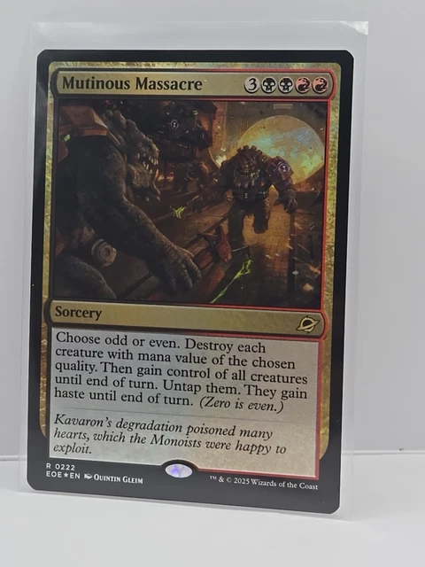 MTG MUTINOUS MASSACRE Edge of Eternities Regular Rare FOIL R222 £0.75 ...