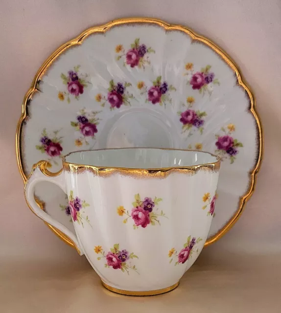 Vintage Stanley Fine bone China small cup saucer Windsor Castle from Home  Park