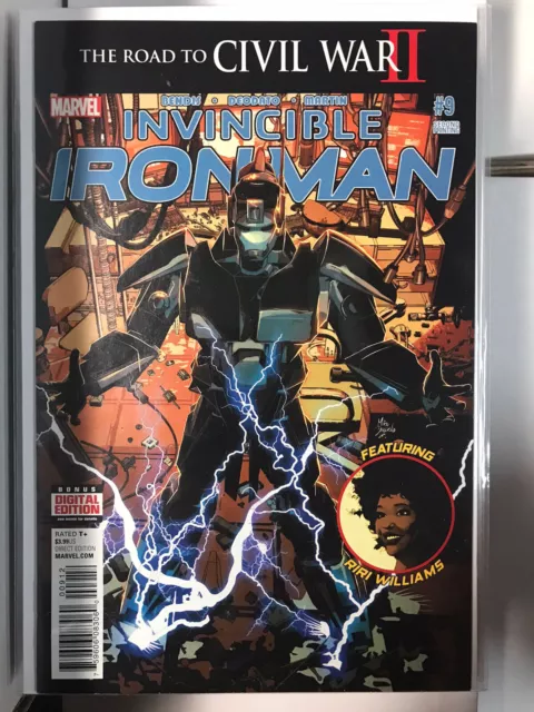 Invincible Iron Man #9  2nd Print, 1st Full Riri Williams/Ironheart High Grade