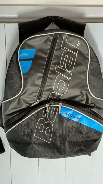 Babalot Tennis Lightweight Backpack Black/White & Blue