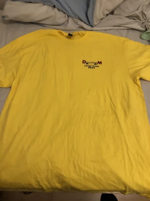 Depeche Mode Yellow XL Shirt [Rare] - London O2 Arena 22/01/2024