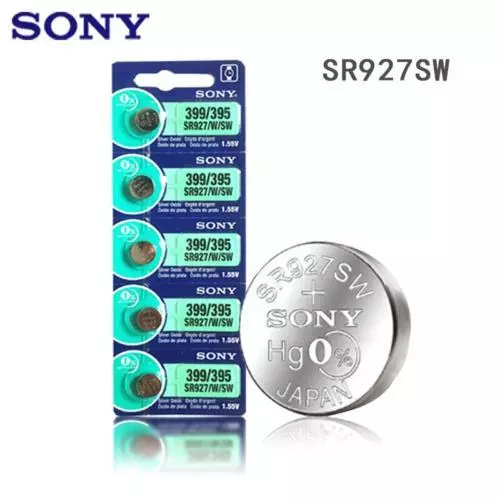 SR927SW Silver Oxide 395/399 5PC Genuine Sony Watch Battery  EXP 10/2026