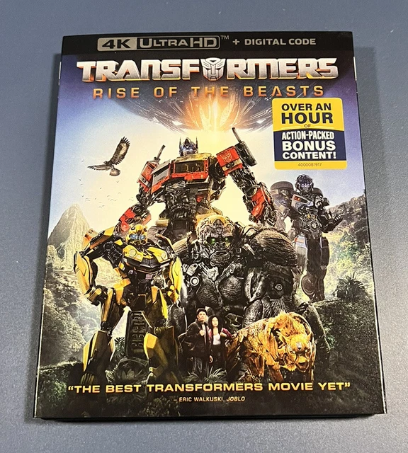TRANSFORMERS: RISE OF the Beasts (4K ULTRA HD) W/SLIPCOVER NO DIGITAL