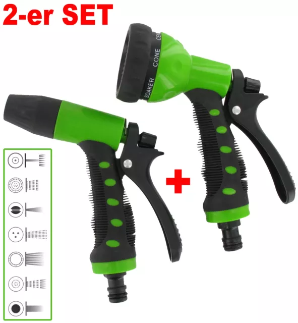 Gartenspritze 2-tlg. Set Spritzpistole Gartenbrause Wasserspritze Schlauchdüse