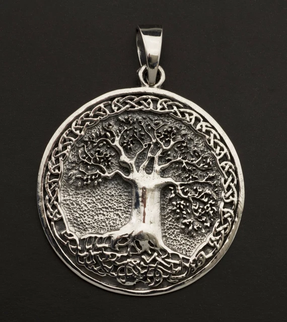 Pendentif arbre de vie en argent sterling 925, collier arbre