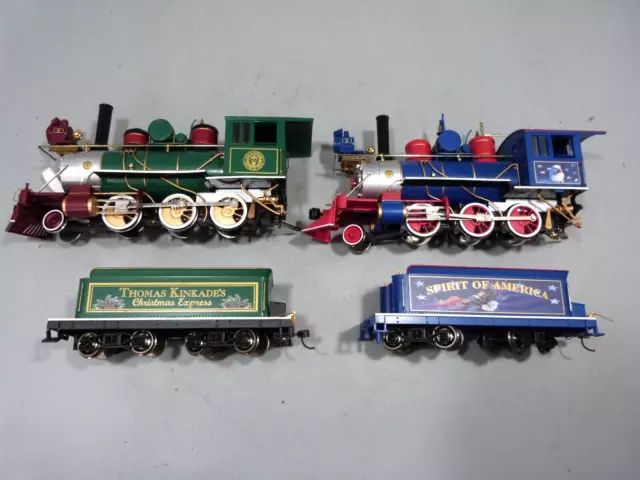 On30 Bachmann Hawthorne Spirit of America & Thomas Kinkade Steam Engines/tenders