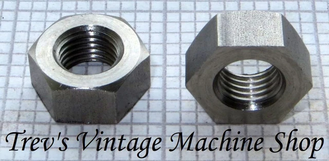 30 Mixed Stainless Cycle Thread Nuts - 1/4", 5/16", 3/8" CEI/BSCY Thread (26 TPI), Classic Bike Parts 8 thumbnail image