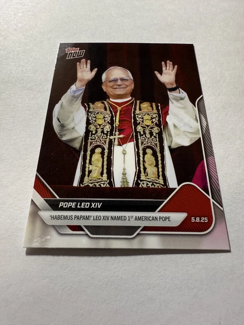2025 Topps Now Pope Leo XIV #POPE-1 Trading Card - Graded Gem Mint