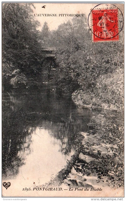 63 PONTGIBAUD - le pont du diable.