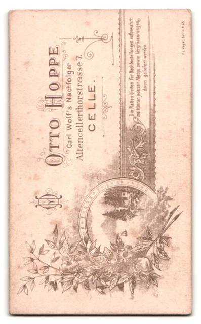 Fotografie Atelier Otto Hoppe, Celle, Altencellerthorstraße 7, Störrisch wirken 2