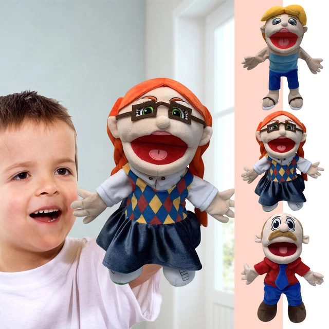 FUNNY OPEN MOUTH Boy Hand Puppet ParentChild Interactive Plush Doll