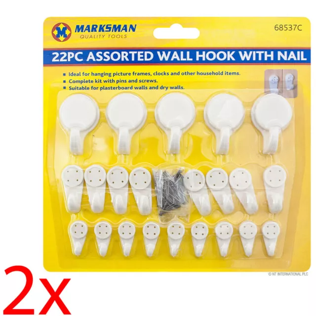 14 X Assorted Screw Eye Utility Hooks Steel Picture Wall Hanging Ceiling  3-2.5 