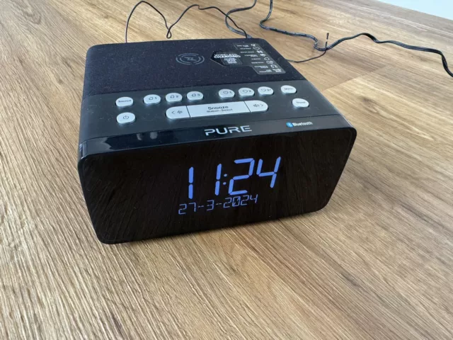 Radio Pure Siesta Charge DAB+ Wireless Charging Bluetooth für Schlafzimmer/Büro