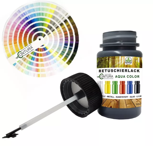 Reparaturlack Lackstift RAL Lack Pinselflasche Farbe Holz Metall Möbel Auto Bad