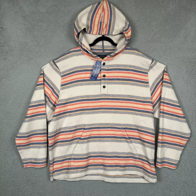 Pendleton Hoodie Men 2XL Multicolor Serape Doublesoft Striped Hoodie Surf Cotton