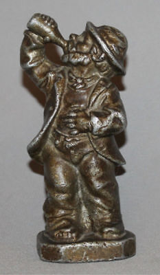 Vintage European Metal Male  Hand Made Statuette Figurine