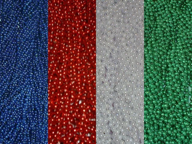 48 Eagles Patriots NFL Championship Super Bowl Football Mardi Gras Bead Favors