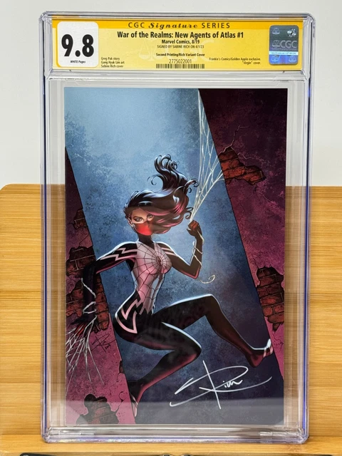 War of the Realms: New Agents of Atlas #1 Sabine Rich SILK Virgin CGC 9.8 SIGNED