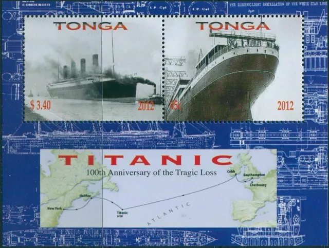 Tonga 2012 - Titanic Miniature Sheet - MNH