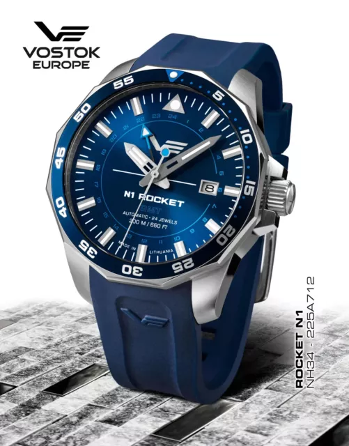 Vostok Europe ROCKET N1 NH34-225A712 Mens Automatic Watch