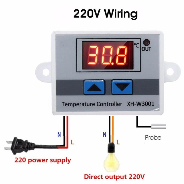 Hohe Qualität W3001 Digital Mikrocomputer Thermostat Schaltersteuerung 10A