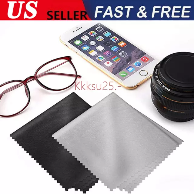 10x Premium Microfiber Cleaner Camera Lens Sunglasses Glasses Cleaning Cloth NEW