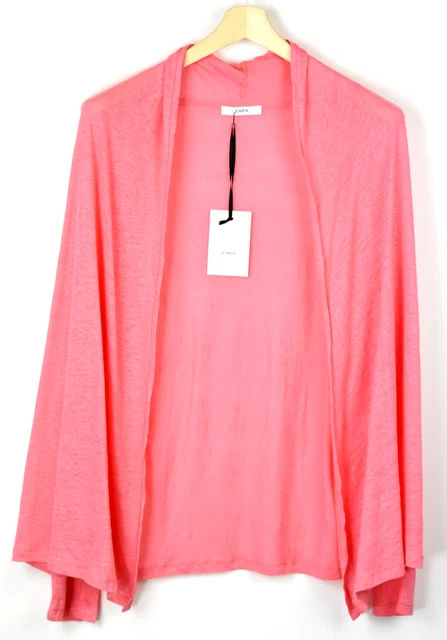 Gilet Cardigan I.CODE By IKKS - Coton Mélangé Rose Fuschia - Neuf Avec étiquettes