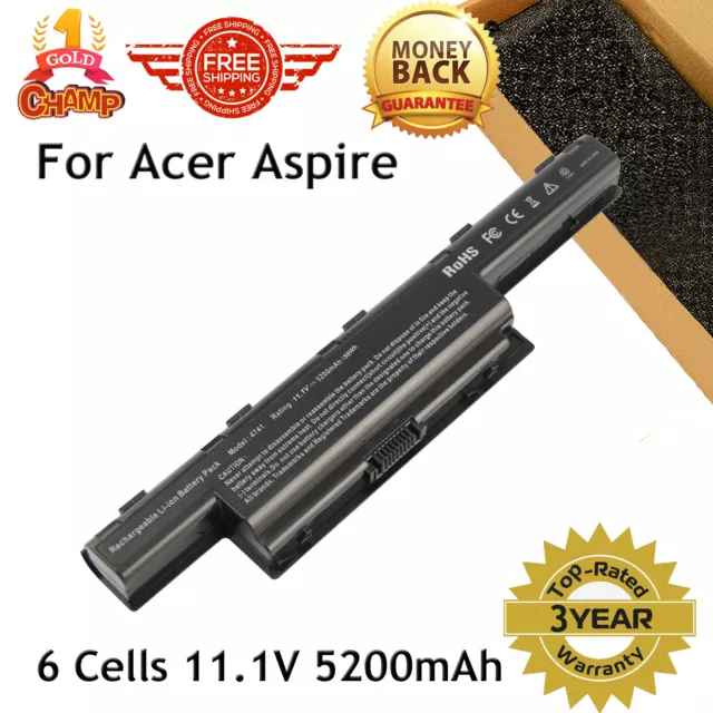 New Battery/Charger for Acer AS10D31 AS10D51 Gateway 4741 AS10D71 AS10D75 Laptop