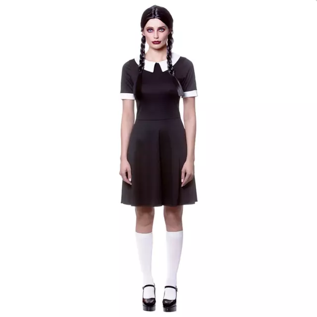 RACCAPRICCIANTE SCUOLA RAGAZZA Mercoledì Famiglia Addams Donna Costume  Halloween EUR 25,67 - PicClick IT