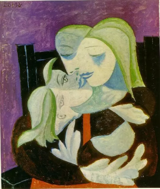 Pablo Picasso Mother and child Marie Therese and May art painting print