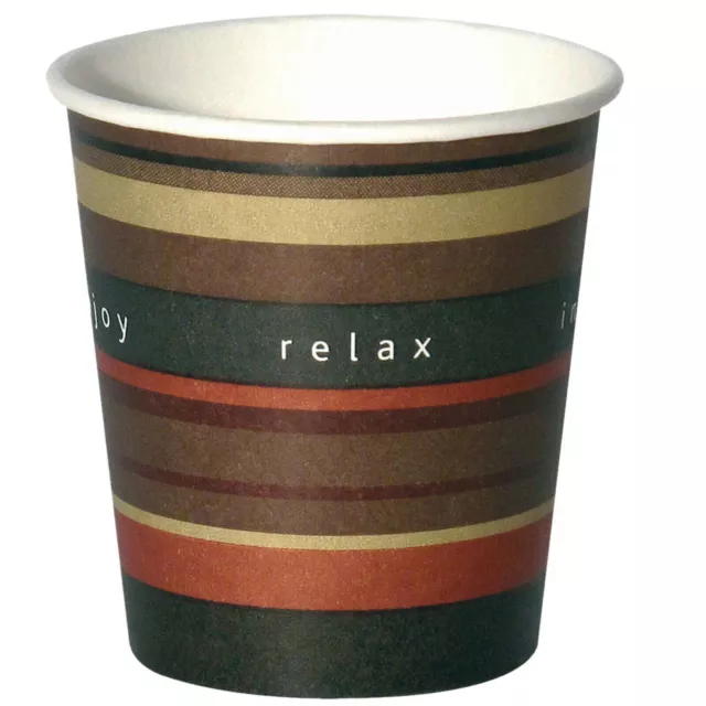 100-Disposable Hot Drink Takeaway Paper Cups Tea Coffee 3oz 6oz 7oz 10oz