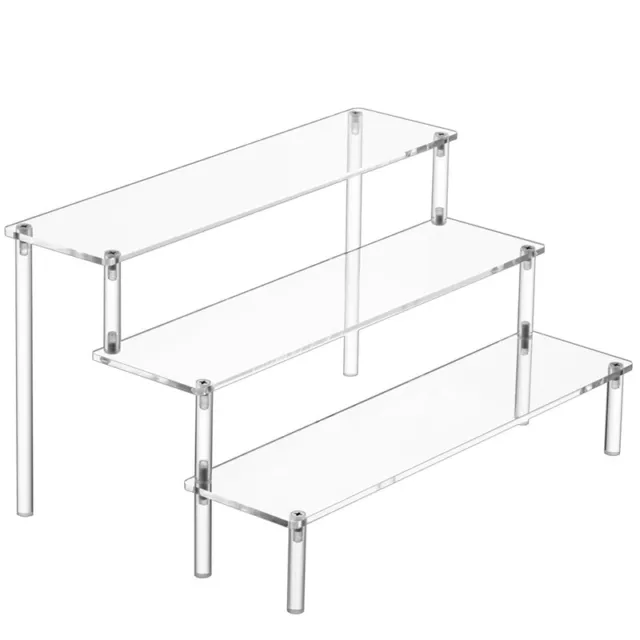 1X(Acrylic Display Risers, Perfume Stand Organizer, Clear Acrylic Shelf8988