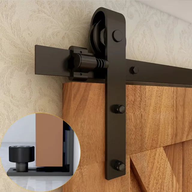 4FT ~ 20FT Sliding Barn Door Hardware Kit for Single/Double/Bypass Basic Roller