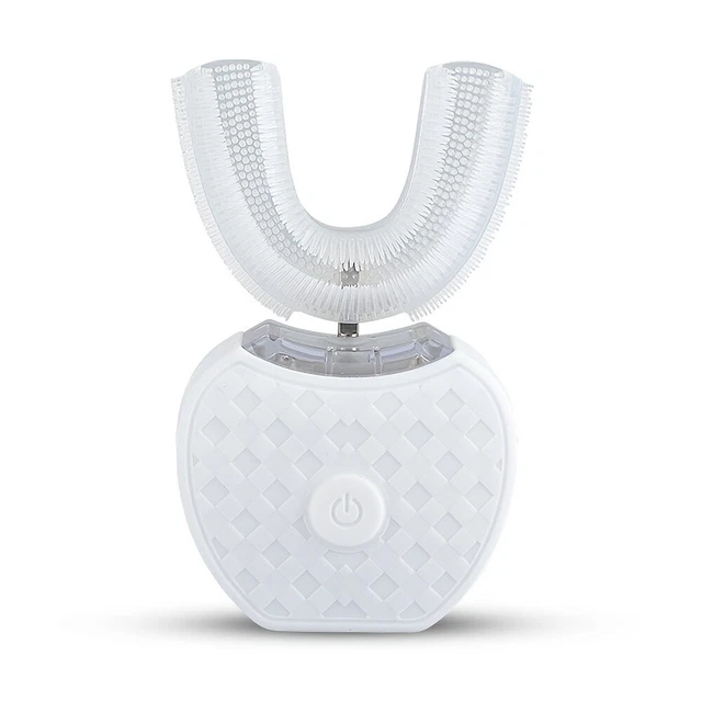 1pc 360° U-Shape Ultrasonic Electric Teeth Whitening Cleaner, USB Wireless Charg