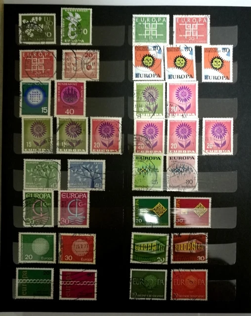 35 Stück gepflegte Bund BRD EUROPA Briefmarken...Konvolut, Lot