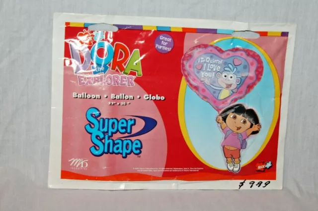 New In Package Dora The Explorer Large Super Shape  Balloon  Party Supplies