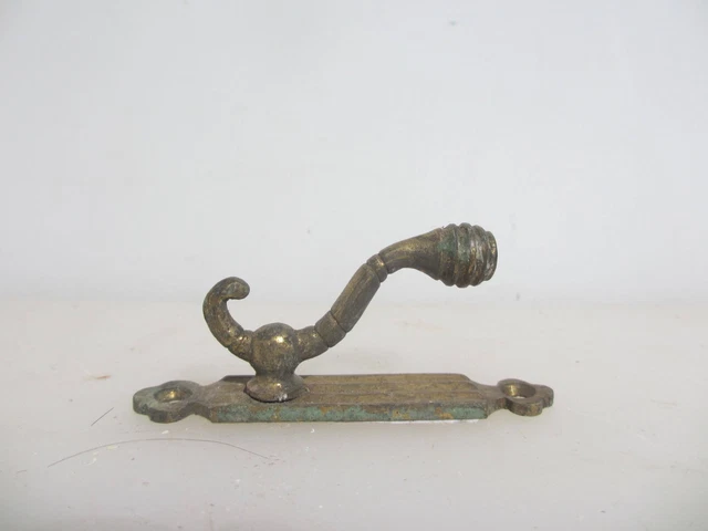 Antique Brass Blind Tie Back Hook Hanger Curtain Old Cord Victorian Beehive x1