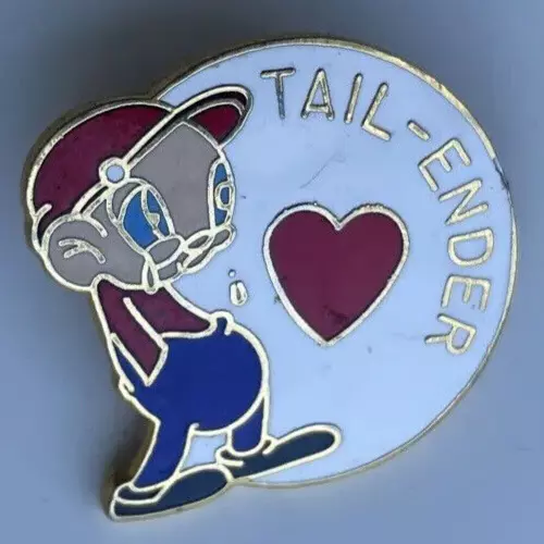 Bowling Tail-Ender Club Heart Love Ball Alley Award Tears Score Hat Lapel Pin