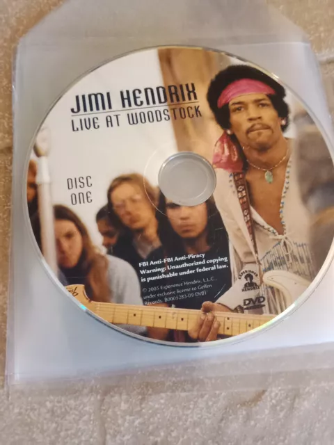 Jimi Hendrix - Live at Woodstock, DVD, 2005, Disc 1 Only + Booklet