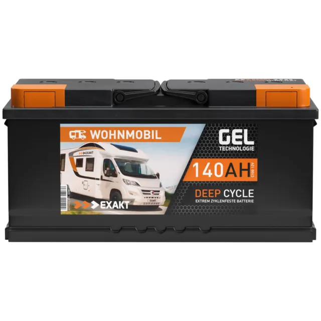 GEL Batterie 12V 140Ah Wohnmobil Batterie Solarbatterie Gel Akku 120Ah 130Ah