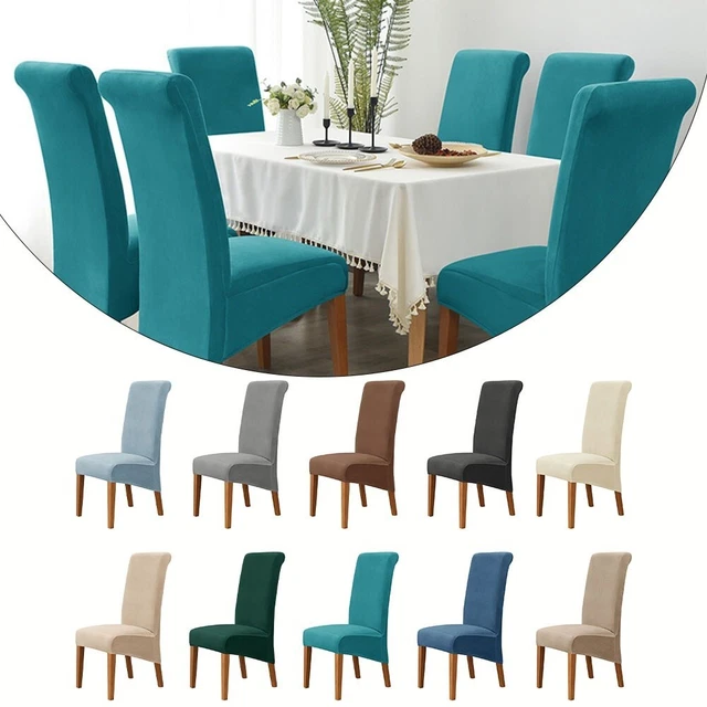 Housse De Chaise Avec Accoudoirs - Lot De 4, Polyester élastique - Anti-dérapant, Lavable Machine - Pour Salle à Manger, Bureau, événement - 8