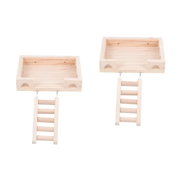 2x Spielplatz Plattform Spielzeug Hamster Spielen Stand