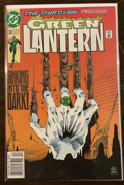 Green Lantern #32 NM- 9.2 NEWSSTAND EDITION DC COMICS 1992 THIRD LAW PROLOGUE