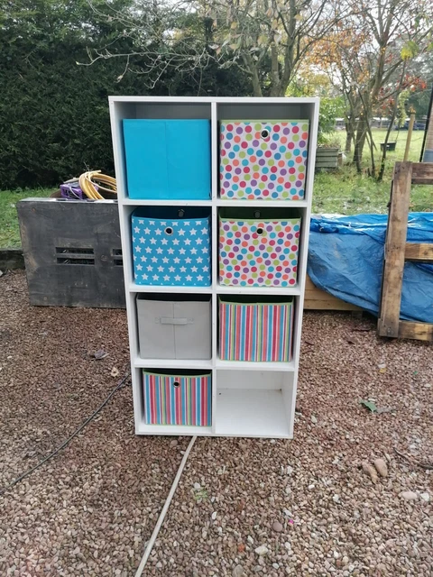 IKEA KALLAX SHELVING Unit 8 Drawers £35.00 - PicClick UK
